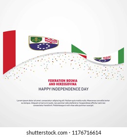 Bosnia and Herzegovina Happy independence day Background
