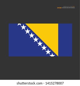 Bosnia and Herzegovina  national flag background texture.vector illustration.