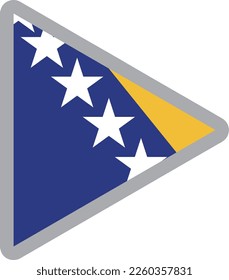 Bosnia and Herzegovina national flag icon vector Illustration material
