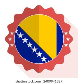 Bosnia and Herzegovina quality emblem, label, sign, button. Vector illustration.