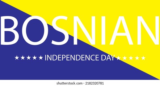 Bosnia independent day celebration symbol vector