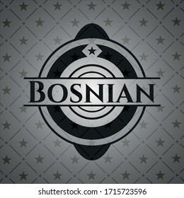 Bosnian dark icon or emblem. Vector Illustration. Detailed. 