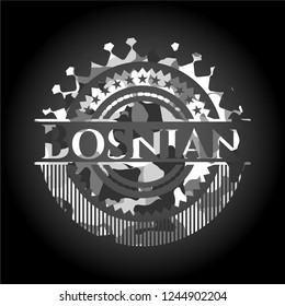 Bosnian grey camo emblem