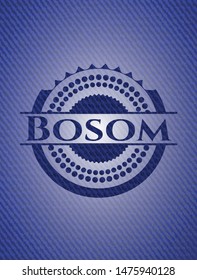 Bosom denim background. Vector Illustration. Detailed.