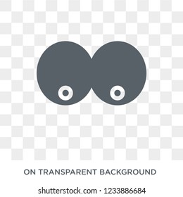 Bosom icon. Trendy flat vector Bosom icon on transparent background from Human Body Parts collection. 