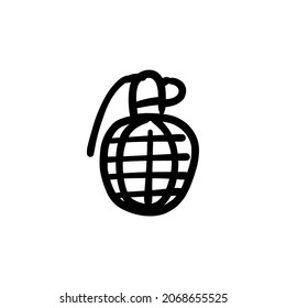 Bosozzi-Bombe-Symbol in Vektorgrafik. Logotype - Doodle