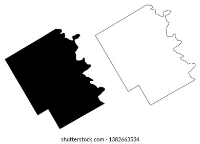 Bosque County, Texas (Counties in Texas, United States of America,USA, U.S., US) map vector illustration, scribble sketch Bosque map