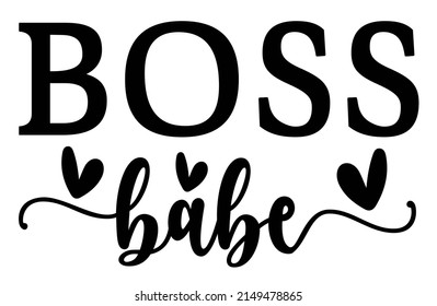 Boss babe quote - vector file