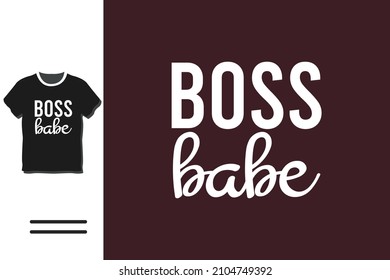 Boss babe t shirt design