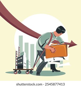 The boss bore the heavy burden of the company heading towards bankruptcy, declining productivity, and financial credit pressure
