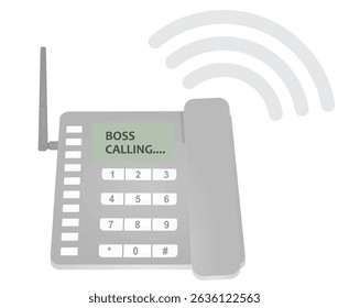Boss calling icon. vector illustration	