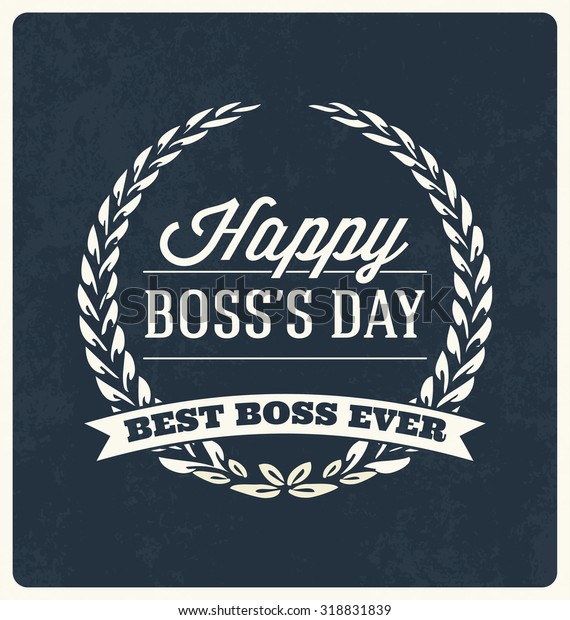 Boss Day Typographic Vector Design Stock Vector (Royalty Free ...