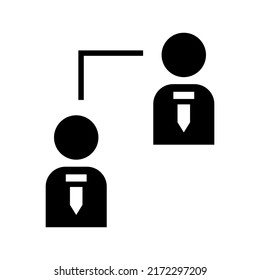 boss direct employees icon or logo isolated sign symbol vector illustration - high quality black style vector icons
