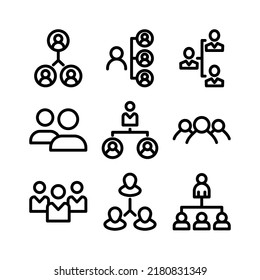 boss direct employees icon or logo isolated sign symbol vector illustration - Collection of high quality black style vector icons
