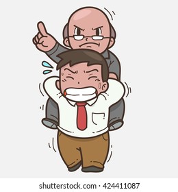 Boss Employee Stock Vector (Royalty Free) 424411087 | Shutterstock