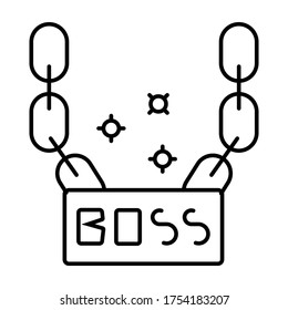 Boss or gangster icon vector