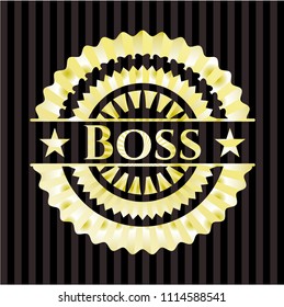Boss gold badge