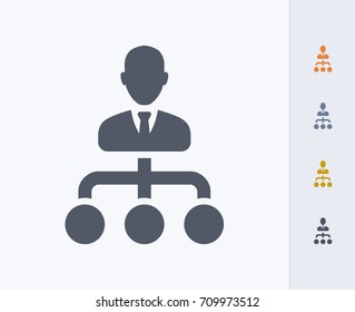 Boss Hierarchy - Carbon Icons. A professional, pixel-aligned icon. 