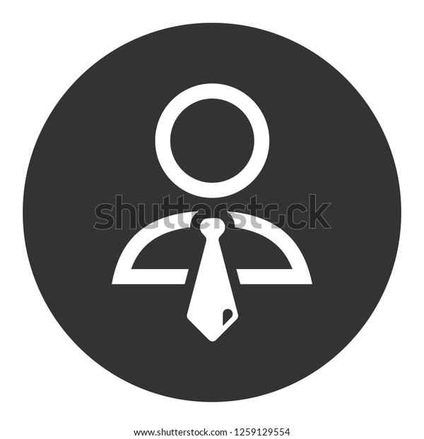 Boss Icon Businessman Vector Icon Gentleman Stock Vector