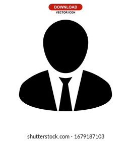 boss icon or logo isolated sign symbol vector illustration - high quality black style vector icons
