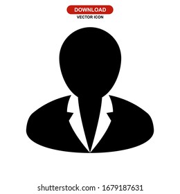 boss icon or logo isolated sign symbol vector illustration - high quality black style vector icons
