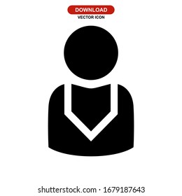 boss icon or logo isolated sign symbol vector illustration - high quality black style vector icons

