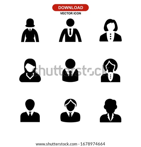 boss icon or logo isolated sign symbol vector illustration - Collection of high quality black style vector icons

