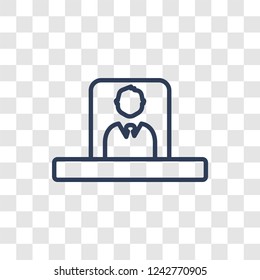 Boss icon. Trendy linear Boss logo concept on transparent background from Luxury collection