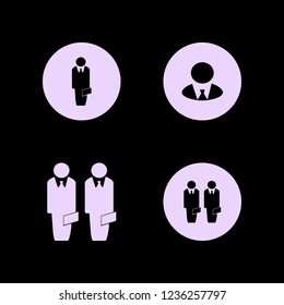 boss icon. boss vector icons set businessman and businessmen