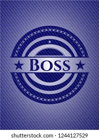 Boss with jean texture