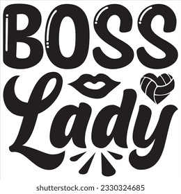 Boss Lady t-shirt design vector file