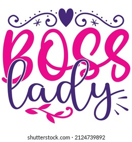 Lady boss svg