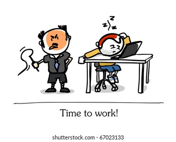 boss and lazy clerk