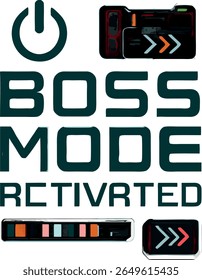 Boss Mode Activated Gaming Tech T-Shirt