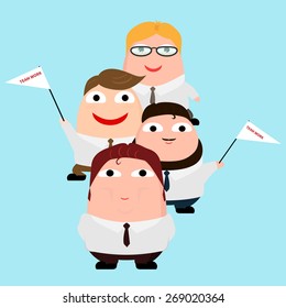  boss and team made in vector 