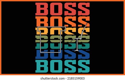 Boss Texture SVG T-shirt Design