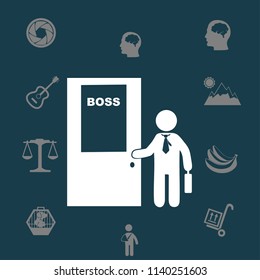 Boss vector icon