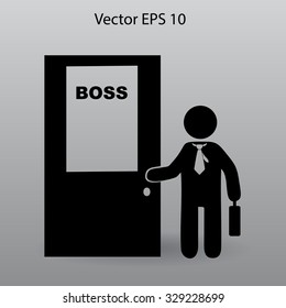 Boss vector icon