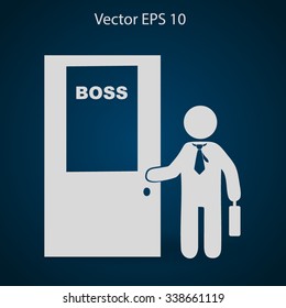 Boss vector icon