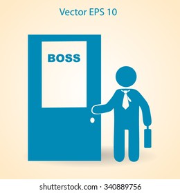Boss vector icon