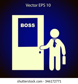 Boss vector icon