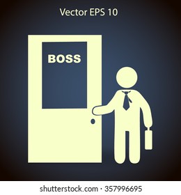 Boss vector icon