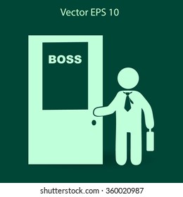 Boss vector icon