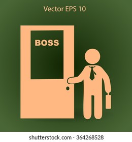 Boss vector icon