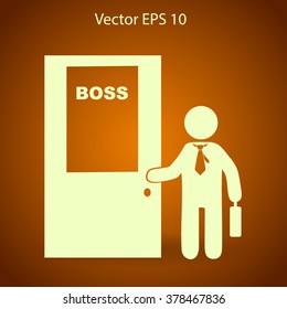 Boss vector icon