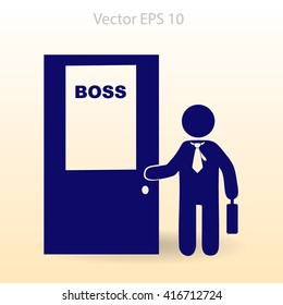 Boss vector icon