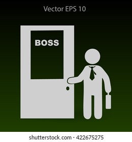 Boss vector icon