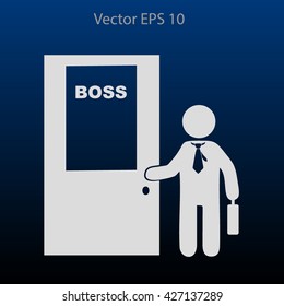 Boss vector icon