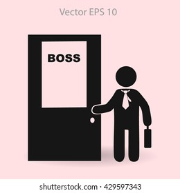 Boss vector icon
