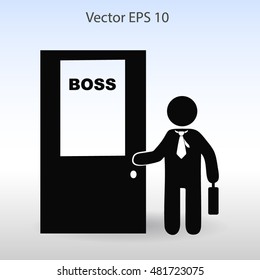 Boss vector icon